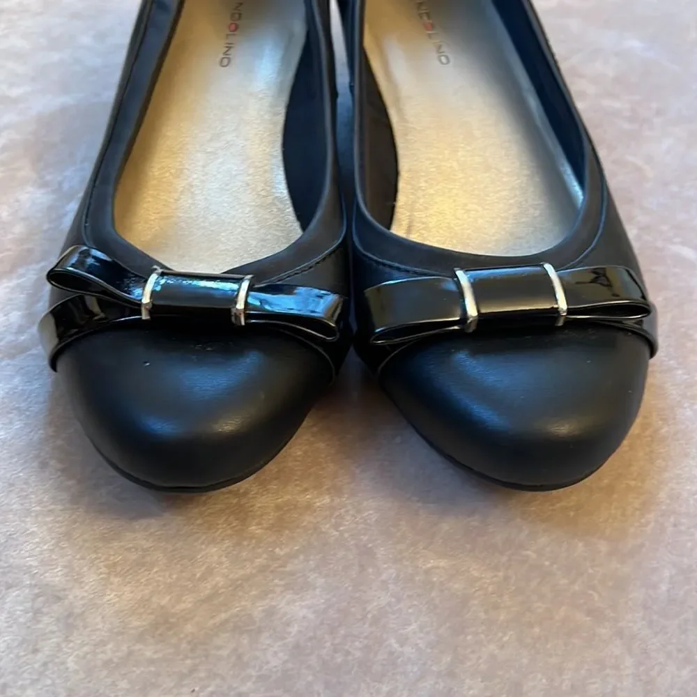 Bandolino Sz 8.5 *Classic-Chic*  Wedge Bow Toe Dress Shoes EUC